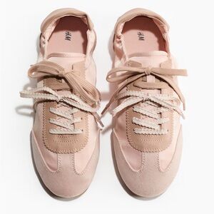 🔥Rare SOLD OUT🔥 H&M Sneakers Spring Trend Unique Lace Ballet Satin Pink Sneakers